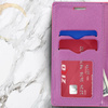 Zizo Flap Wallet Pouch - iPhone X tok kártyazsebekkel + állvány (rózsaszín/lila)