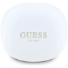 Guess Flat Classic Logo Electroplated - Casque TWS + étui de chargement (blanc)