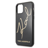 Karl Lagerfeld Double Layers Glitter Signature Case - Etui iPhone 11 (Black)