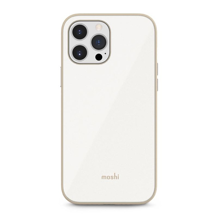 Moshi iGlaze Slim Hardshell Case - Coque pour iPhone 13 Pro Max (système SnapTo) (Pearl White)