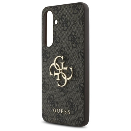 Guess 4G Großes Metall-Logo - Samsung Galaxy S24 FE Tasche (braun)