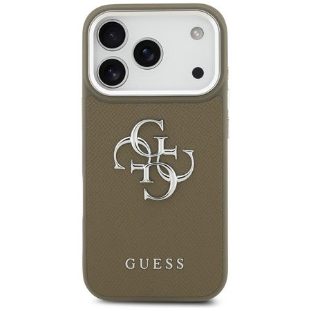 Guess Grained Big 4G Classic Logo - Hülle iPhone 17 Pro (braun)