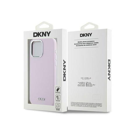 DKNY Liquid Silicone Small Metal Logo MagSafe - iPhone 14 Pro Max Case (pink)