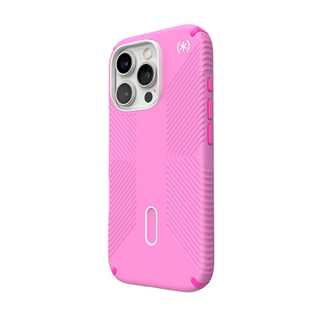 Speck Presidio2 Grip ClickLock & MagSafe - pouzdro pro iPhone 16 Pro (True Pink / Shocking Pink / White)