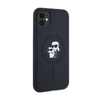 Karl Lagerfeld Silicone Karl & Choupette MagSafe - Hülle für iPhone 11 (schwarz)