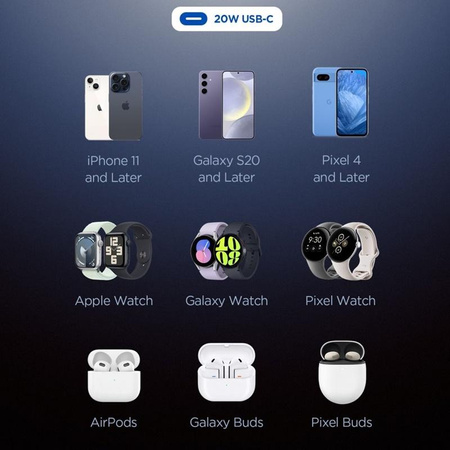 Spigen Essential EE201EU GaN - USB-C 20W Power Charger (Black)