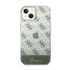 Guess 4G Stripe Script Logo Galvanisiertes Muster - iPhone 14 Plus Tasche (khaki)