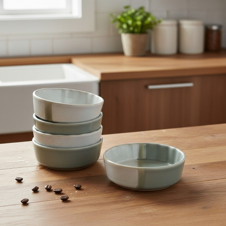 Alpina - Ceramic ovenproof round dish 12x12x3.5 cm (4 pieces)