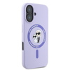 Karl Lagerfeld Silicone Karl & Choupette Ring MagSafe - iPhone 16 Case (purple)