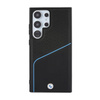 BMW Signature Leather Textured & Line MagSafe - Étui Samsung Galaxy S24 Ultra (noir)