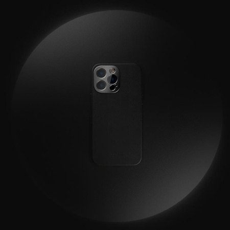 Moshi Napa Slim MagSafe - kožené pouzdro pro iPhone 14 Pro (Midnight Black)