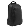PURO Byday Classic - Rucksack aus Ökoleder mit externem USB-Anschluss Notebook 15.6" / Tablet (schwarz)