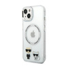 Karl Lagerfeld Karl & Choupette Alumínium MagSafe - iPhone 14 tok (átlátszó)
