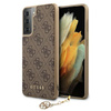 Guess 4G Charms Collection - Etui Samsung Galaxy S21 (marron)