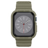 Spigen Rugged Armor Pro - Řemínek s pouzdrem pro Apple Watch 44/45 mm (Vintage Khaki)