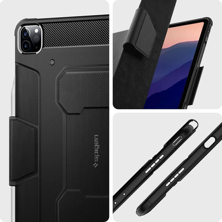 Spigen Rugged Armor Pro - pouzdro pro iPad Pro 12,9" (2022-2021) (černé)