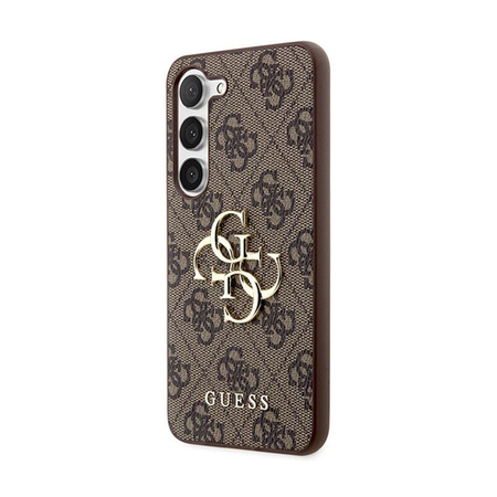 Guess 4G Big Metal Logo - Case for Samsung Galaxy S24 (brown)