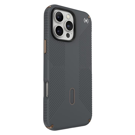 Speck Presidio2 Grip ClickLock & MagSafe - pouzdro pro iPhone 16 Pro Max (Charcoal Grey / Cool Bronze / White)