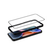 Crong Anti-Bacterial 3D Armour Glass - 9H voll Bildschirm gehärtetes Glas für iPhone 14 Pro + Installationsrahmen