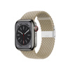 Crong Wave Band - Geflochtenes Armband für Apple Watch 38/40/41 mm (steinbeige)