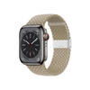 Crong Wave szalag - Fonott szíj Apple Watch 38/40/41/42 mm-es órához (kőbézs)