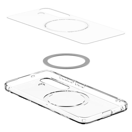 Spigen Ultra Hybrid MagSafe - Case for Samsung Galaxy S25 (Clear / White)