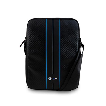 BMW Carbon Blue Stripes - 10" Tablet-Tasche (schwarz)
