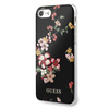 Guess Flower Shiny Collection N4 - Tasche iPhone SE 2020 / 8 / 7 (Schwarz)