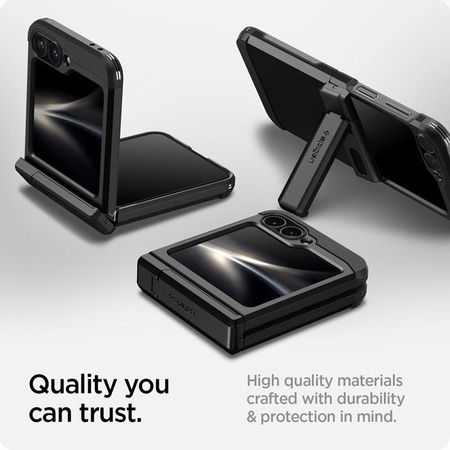 Spigen Tough Armor Pro - Etui pour Samsung Galaxy Z Flip 6 (Noir)