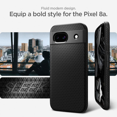 Spigen Liquid Air - Étui pour Google Pixel 8A (Noir mat)