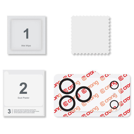 Crong Lens Shield - Vetro per la fotocamera e l'obiettivo dell'iPhone 17 Pro