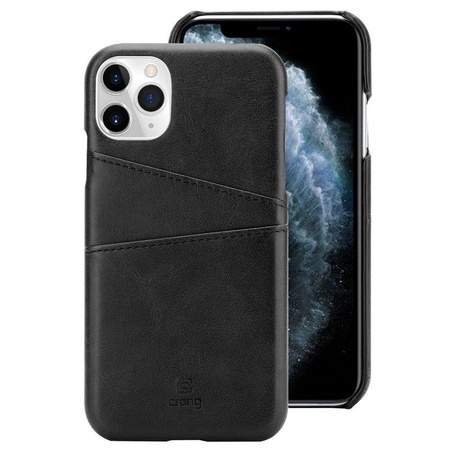 Crong Neat Cover - Étui pour iPhone 11 Pro avec poches (noir)