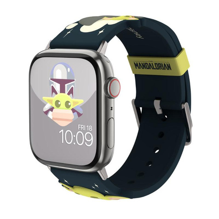 Star Wars - Pánt Apple Watch-hoz 38/40/41/42/44/45/49 mm (The Mandalorian Grogu Using The Force 3D)