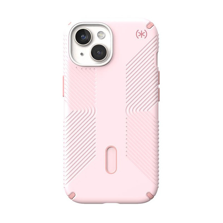Speck Presidio2 Grip ClickLock & MagSafe - Coque iPhone 15 / iPhone 14 / iPhone 13 (Rose Nimbus / Rose Dahlia)