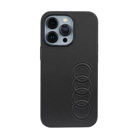 Audi Syntetická kůže - pouzdro pro iPhone 13 Pro (černé)