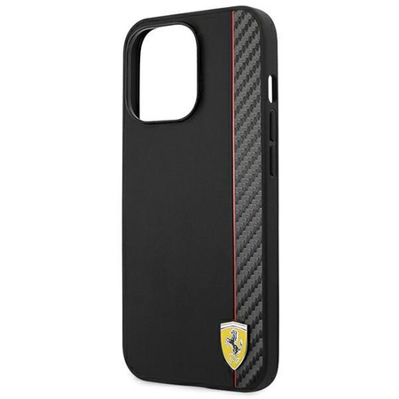 Ferrari Carbon - iPhone 14 Pro tok (fekete)