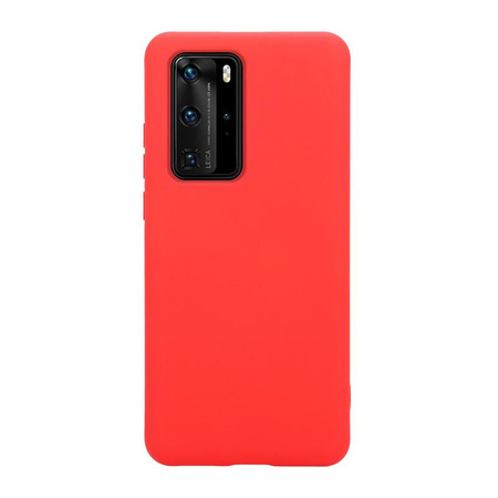 Crong Color Cover - Pouzdro pro Huawei P40 Pro (červené)