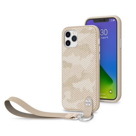 Moshi Altra - Case with detachable lanyard iPhone 12 / iPhone 12 Pro (SnapTo system) (Sahara Beige)