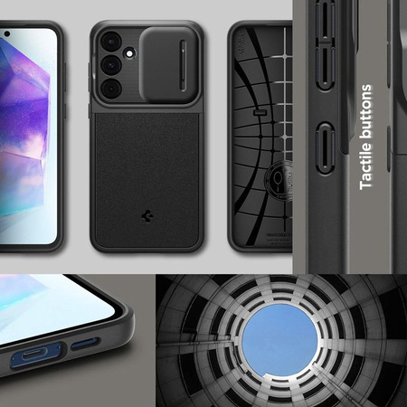 Spigen Optik Armor - tok Samsung Galaxy A55 5G (fekete)