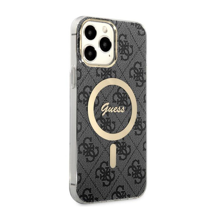 Guess 4G MagSafe - Étui pour iPhone 13 Pro Max (Noir)