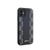 DKNY Leder Checkered Mono Pattern MagSafe - iPhone 11 Tasche (schwarz)