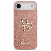 ETUI DO IPHONE AIR GUESS ORYGINALNE RÓŻOWE BROKATOWE ELEGANCKIE CASE