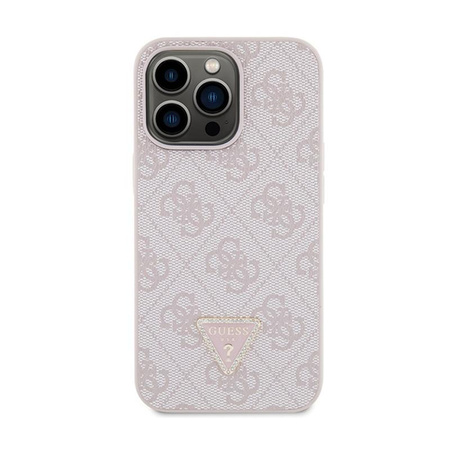 Guess Crossbody 4G Metal Logo - pouzdro pro iPhone 13 Pro (růžové)