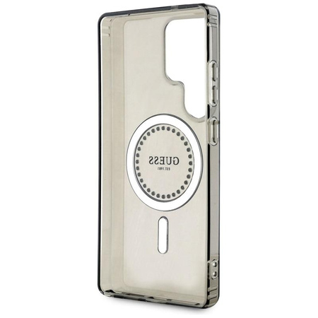 Guess Rhinestones Printed Classic Logo MagSafe - Case for Samsung Galaxy S25 Ultra (black)
