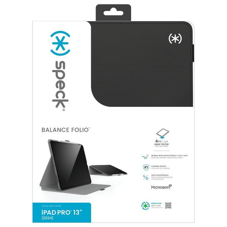 Speck Balance Folio - Étui pour iPad Pro 13" M4 (2024) (Noir)