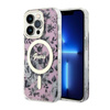 Guess Flower MagSafe - Coque pour iPhone 14 Pro Max (Rose)