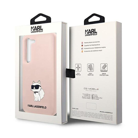 Karl Lagerfeld Silicone NFT Choupette - Etui Samsung Galaxy S23 (różowy)