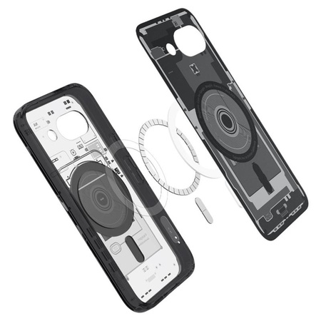 Spigen Ultra Hybrid Mag MagSafe - Etui do Google Pixel 9a (Zero One Black)