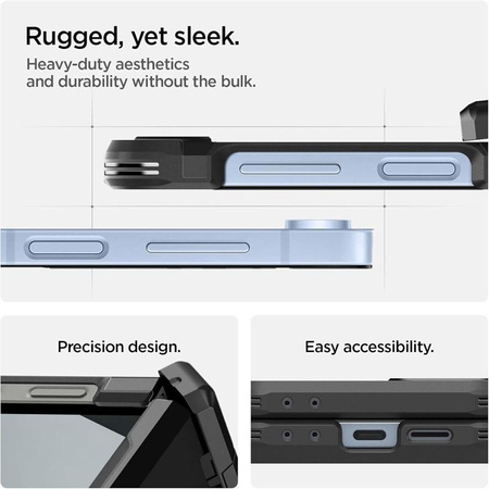 Spigen Tough Armor Pro MagSafe - Etui pour Samsung Galaxy Z Flip 6 / 7 FE (Noir)