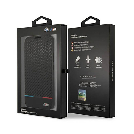 BMW Booktype M Collection Triangles - Case for Samsung Galaxy S22+ (Black)